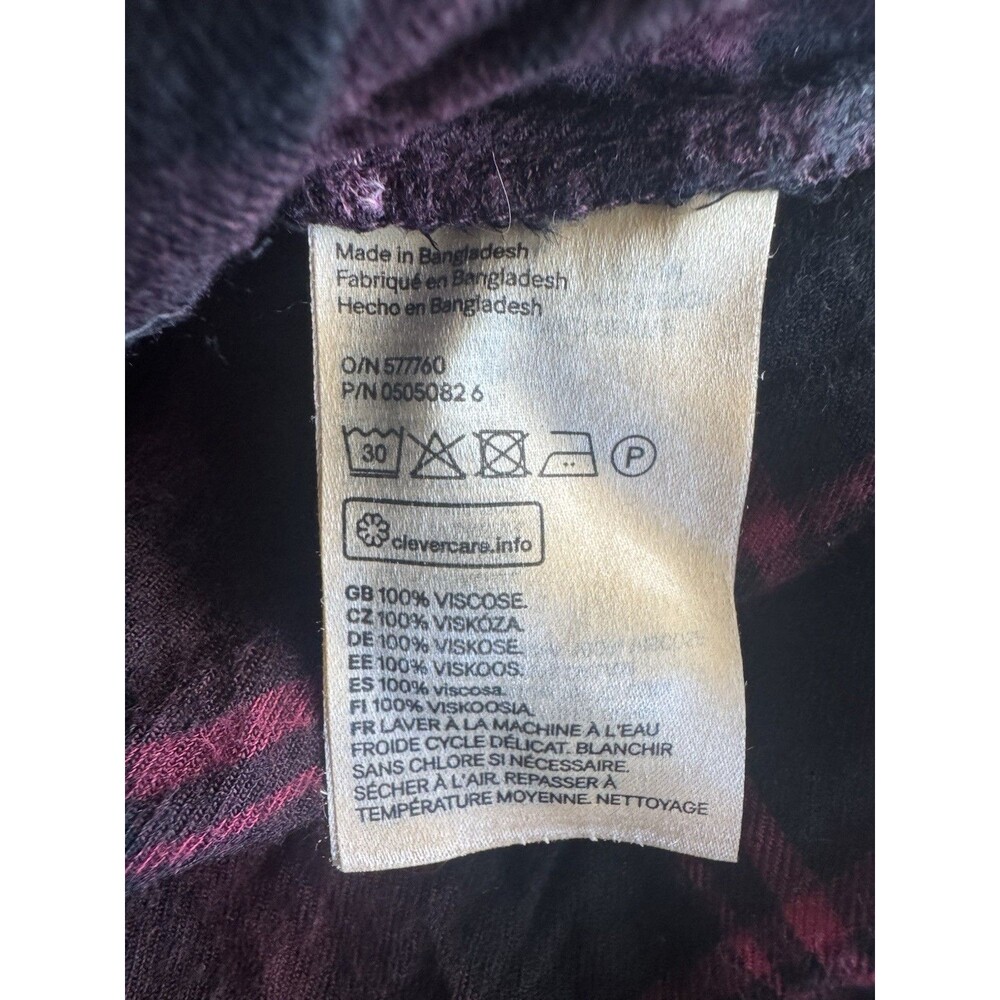 L.o.g.g. H&M Womens Button down Shirt Sz 8 Plaid Preppy Grunge Y2k 2000's Hiking - Picture 11 of 16